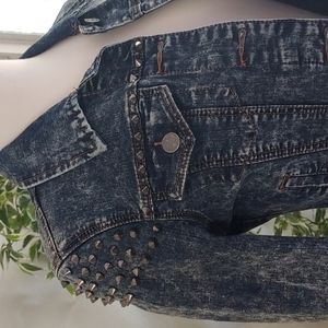 WAX JEANS jacket w/ studs